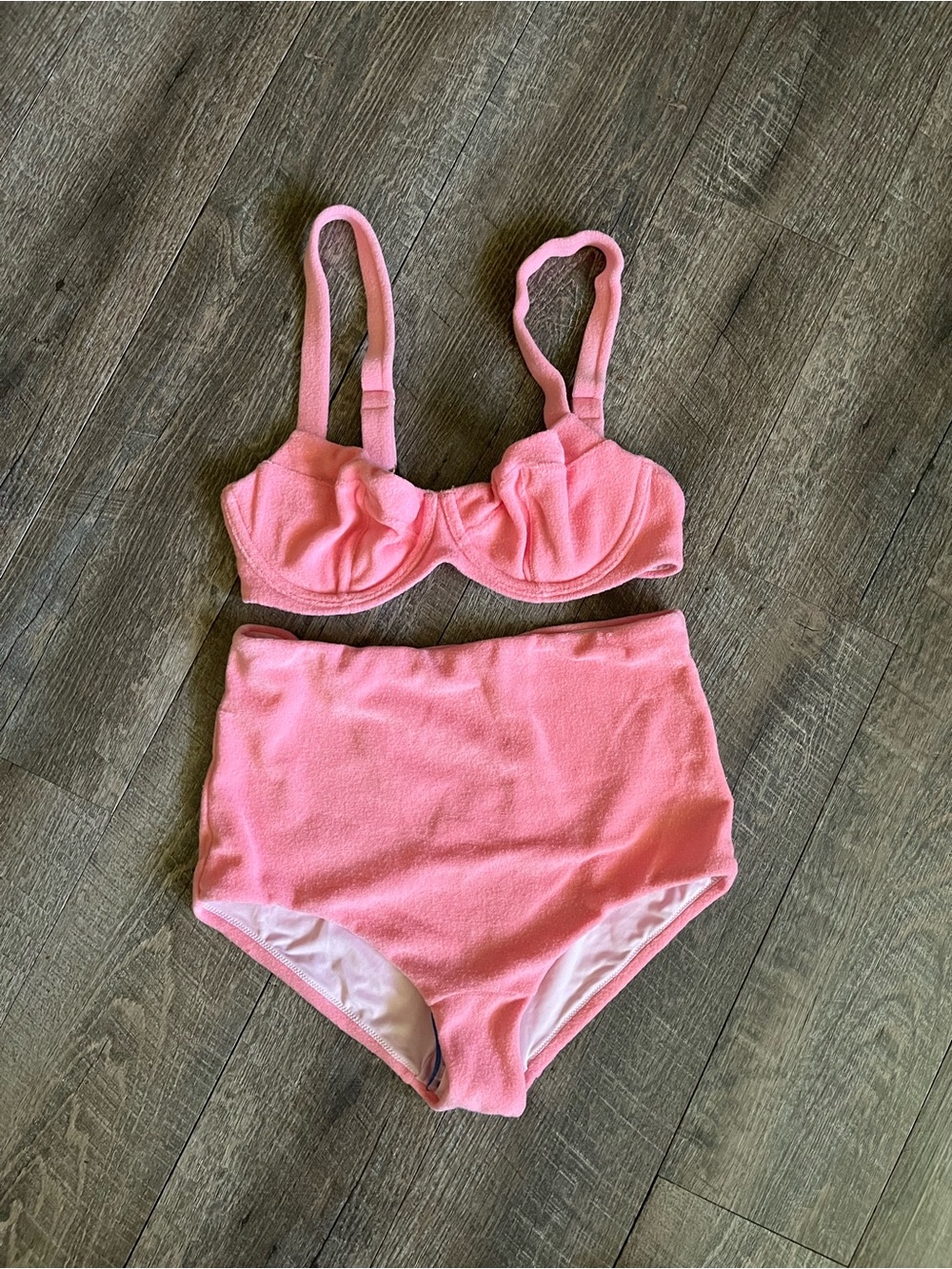 Victoria's Secret Pink High-Waist Bikini Set - Textured Two-Piece